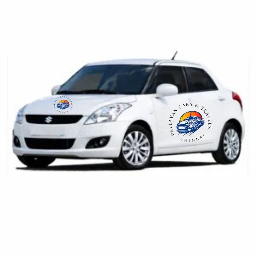 Pallavan Cabs & Travels Chennai – White Suzuki Fleet Display